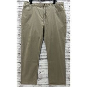 Travis Mathew Pants Mens 40x30 Brown Chino Flat Front 5 Pocket Golf Stretch